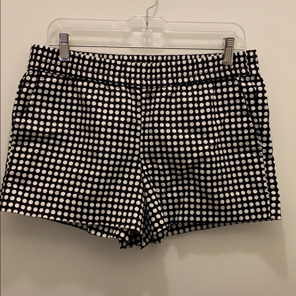 J. Crew Factory Pants - J. Crew Factory black and white 4" pull on shorts